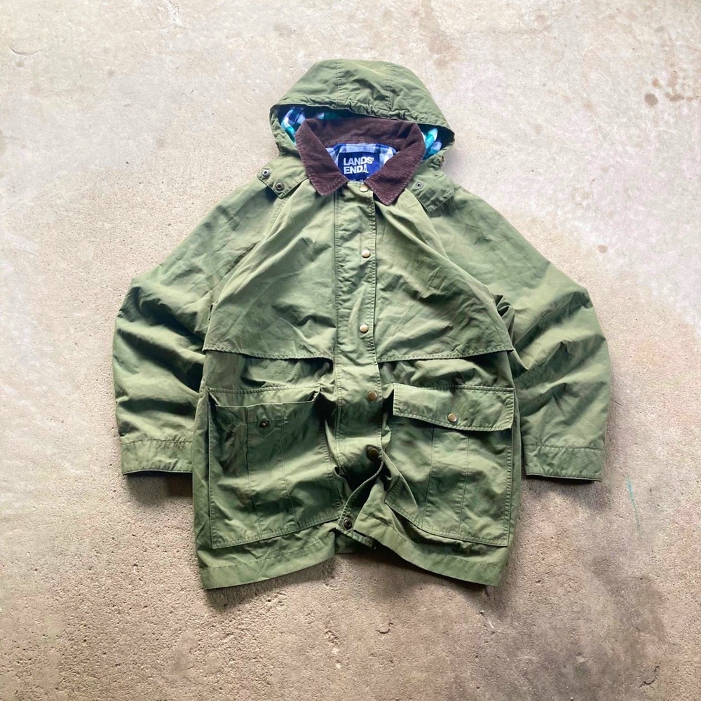 vintage 90s lands end barn jacket
